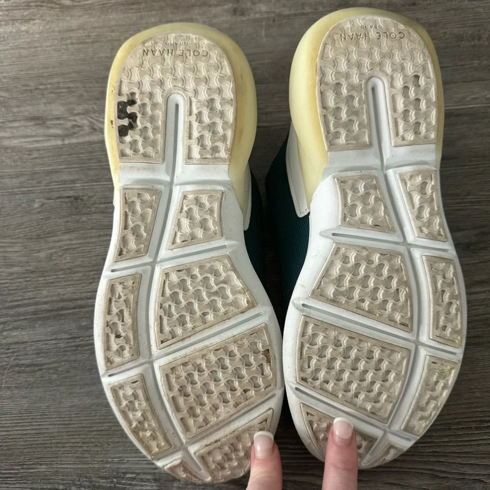 Cole Haan Womens Sneakers 6 Zerogrand All-Day Runner Stitchlite White Green
